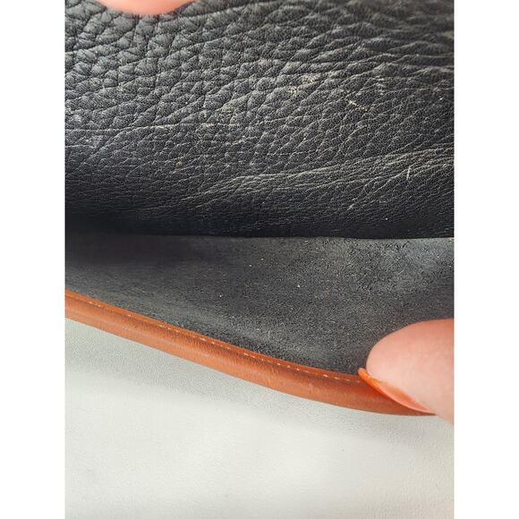 Vintage Dooney & Bourke Black All Weather Leather Top Handle Bag - Picture 5 of 16